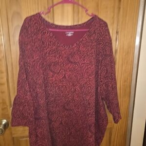 Catherines Burgundy  Blouse